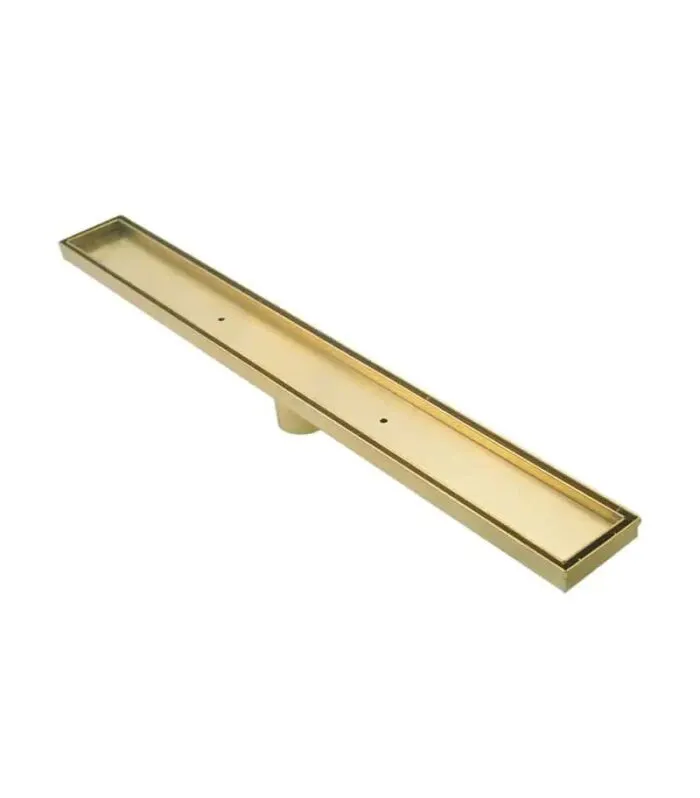 Tile Insert Floor Grate 600mm to 1200mm - Gold