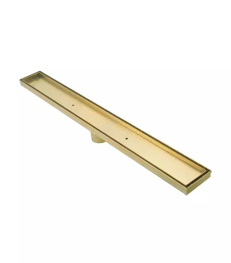 Tile Insert Floor Grate 600mm to 1200mm - Gold