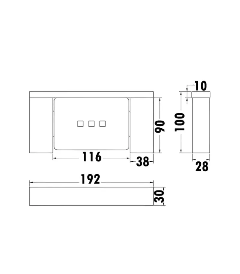 Rosa SS304 Metal Soap Dish - Specification