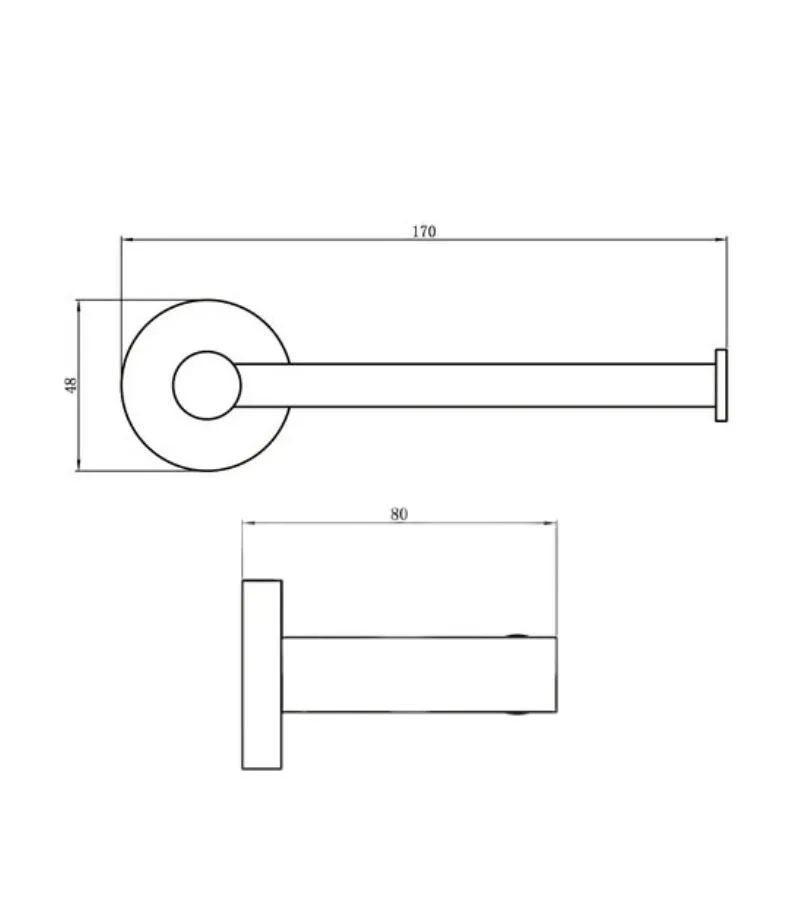 Amoza SST Toilet Roll Holder - Specification