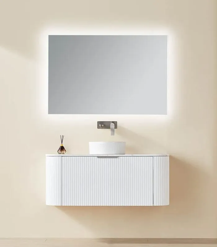 CETO AVOLON 1190mm Matt White Wall Hung Vanity Cabinet