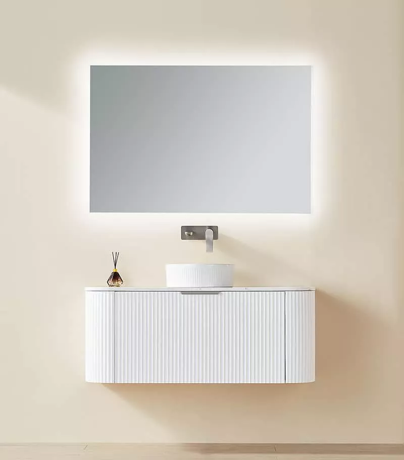 CETO AVOLON 1190mm Matt White Wall Hung Vanity Cabinet