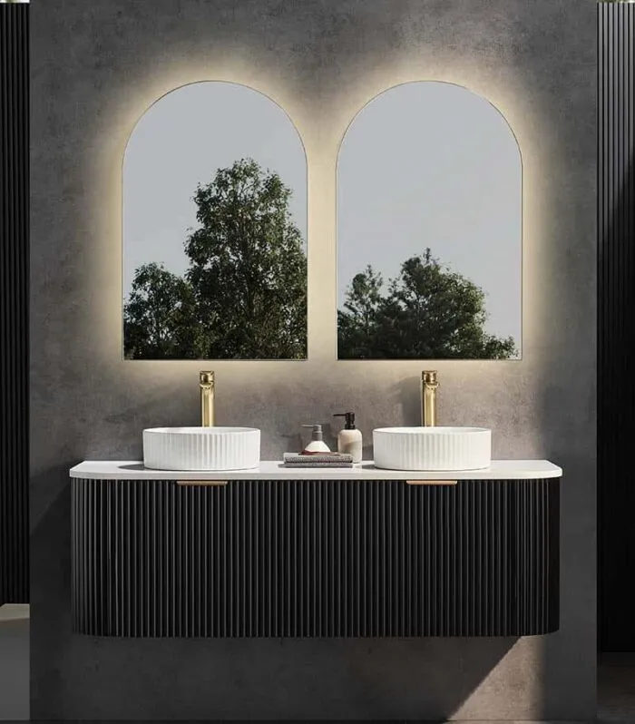 CETO AVOLON 1490mm Matt Black Wall Hung Vanity Cabinet