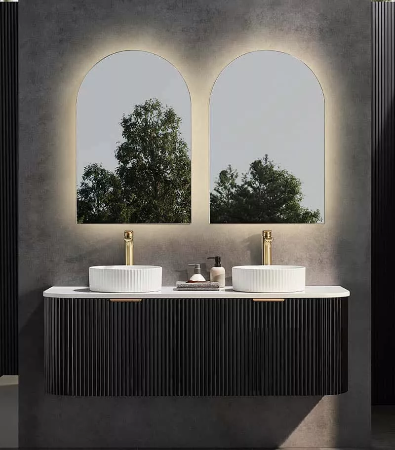 CETO AVOLON 1490mm Matt Black Wall Hung Vanity Cabinet