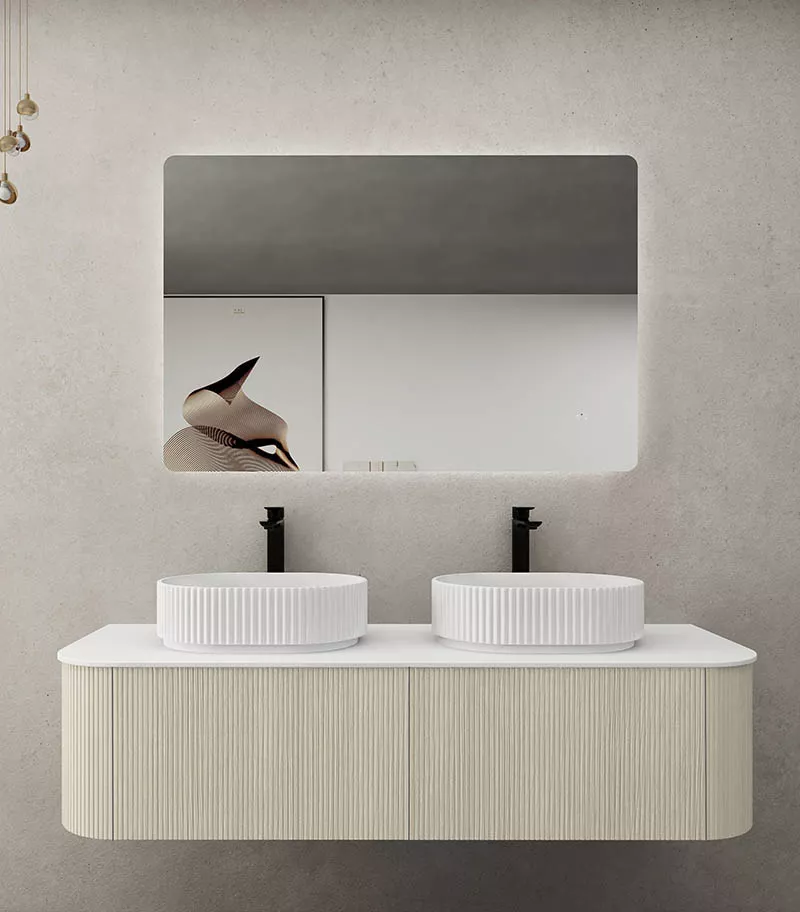 CETO Bronte 1488mm Coastal Oak Wall Hung Vanity Cabinet