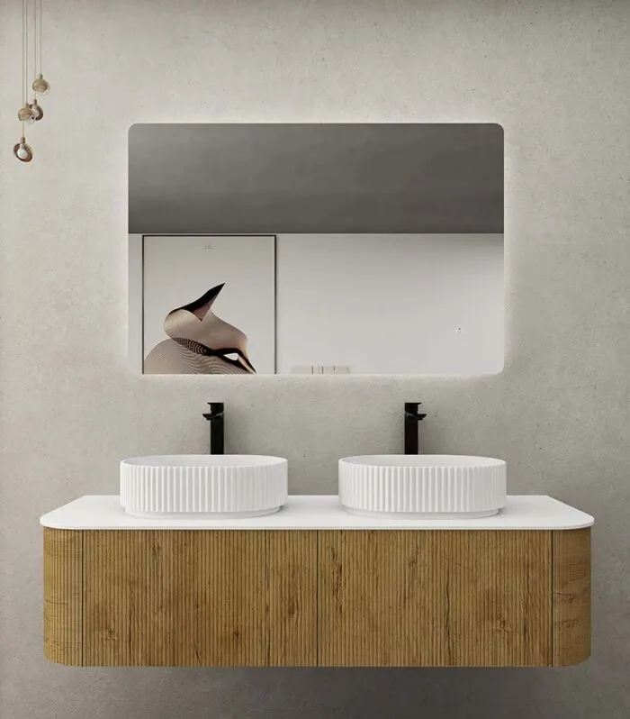 CETO Bronte 1488mm Prime Oak Wall Hung Vanity Cabinet