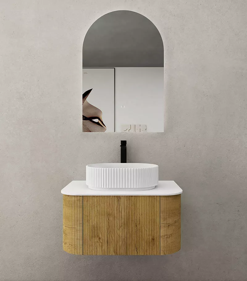 CETO Bronte 740mm Prime Oak Wall Hung Vanity Cabinet