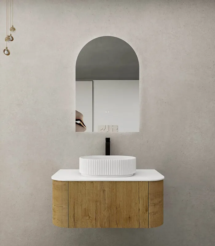 CETO Bronte 890mm Prime Oak Wall Hung Vanity Cabinet