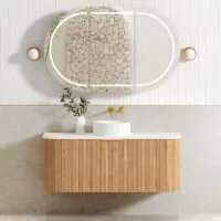 Bondi Woodland Oak 1200mm Plywood Wall Hung Vanity Bondi Woodland Oak 1200mm Plywood Wall Hung Vanity