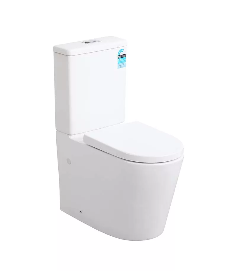 Reno 022 Rimless Matt White Wall Faced Universal Toilet Suite