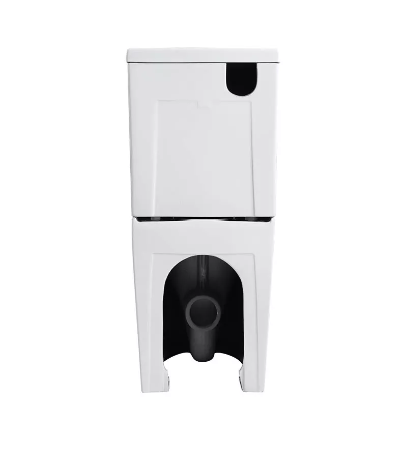 Reno 028 Rimless & Tornado Wall Faced Universal Toilet Suite Backview