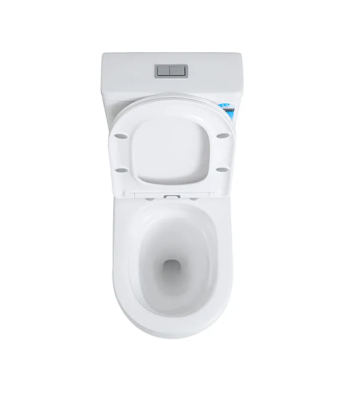 Reno 028 Rimless & Tornado Wall Faced Universal Toilet Suite Topview