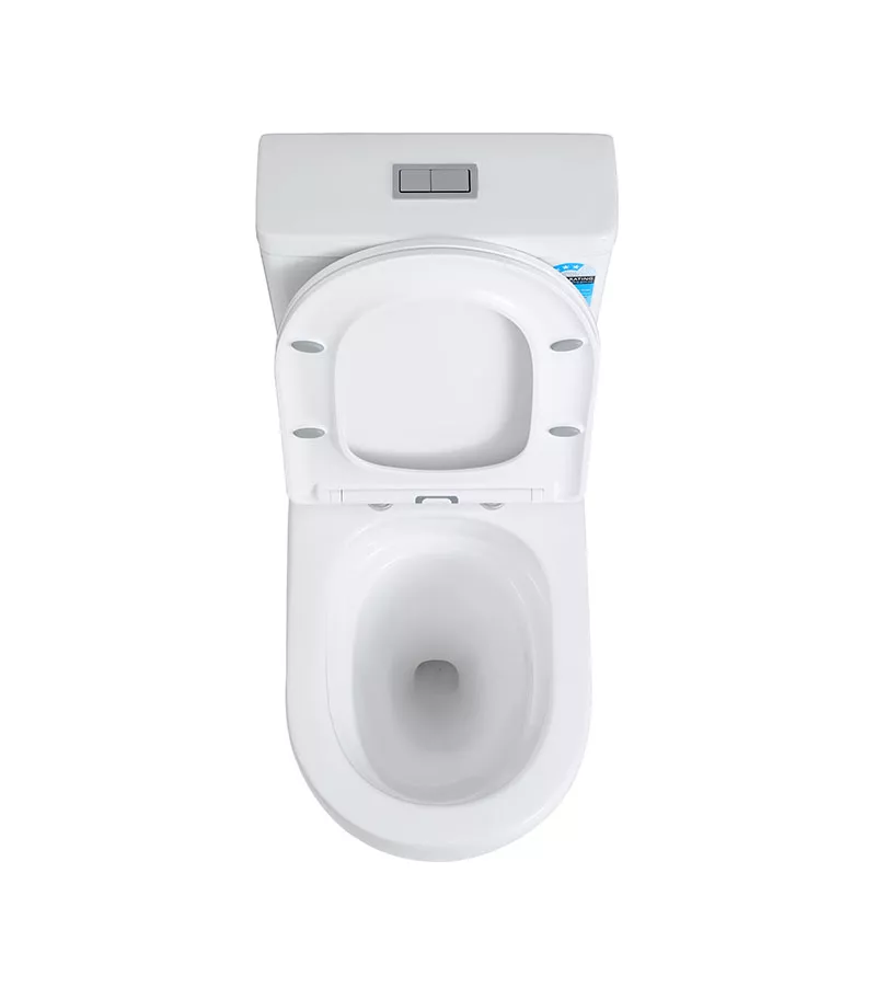 Reno 028 Rimless & Tornado Wall Faced Universal Toilet Suite Topview