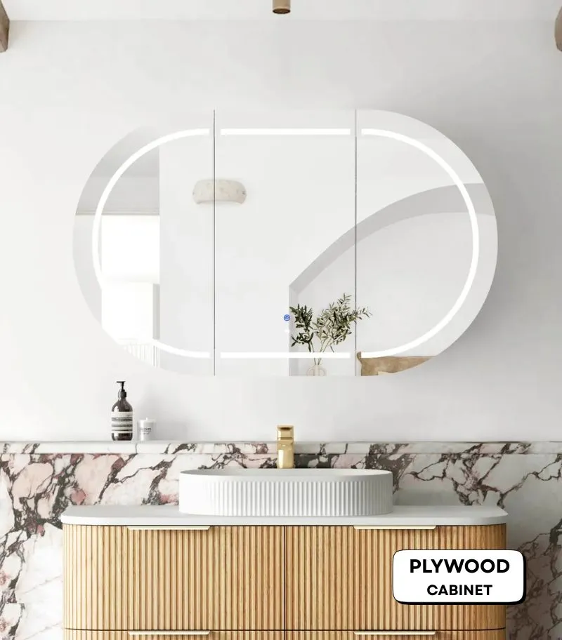 Bondi LED Shaving Cabinet - Woodland Oak