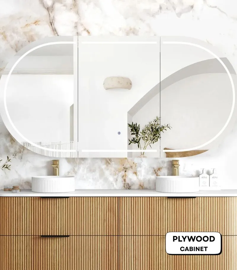 Bondi LED 1800x900mm Shaving Cabinet - Woodland Oak
