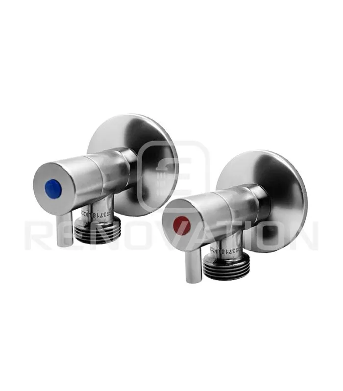 Dan Elle Chrome 1/4 Turn Ceramic Disk Washing Machine Stops