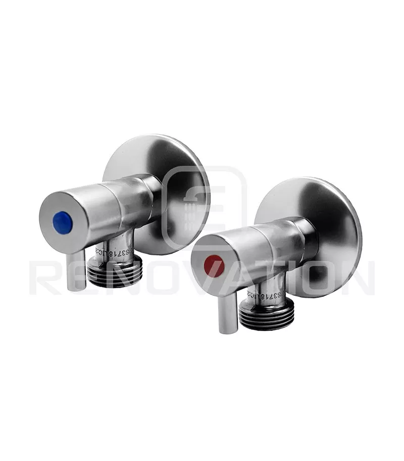 Dan Elle Chrome 1/4 Turn Ceramic Disk Washing Machine Stops