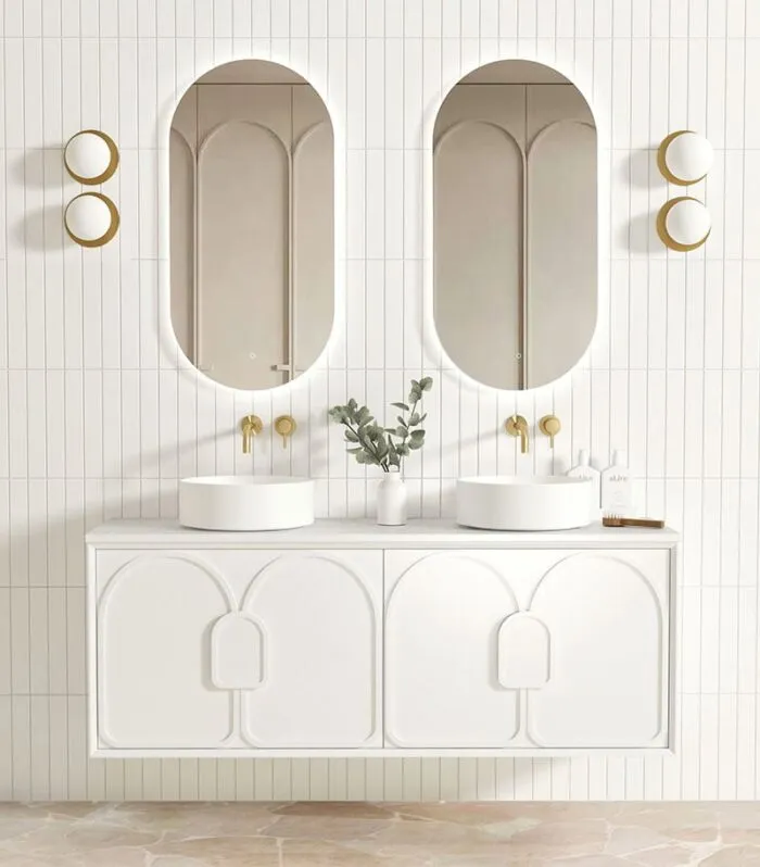 Laguna Satin White 1500mm Wall Hung Vanity Cabinet