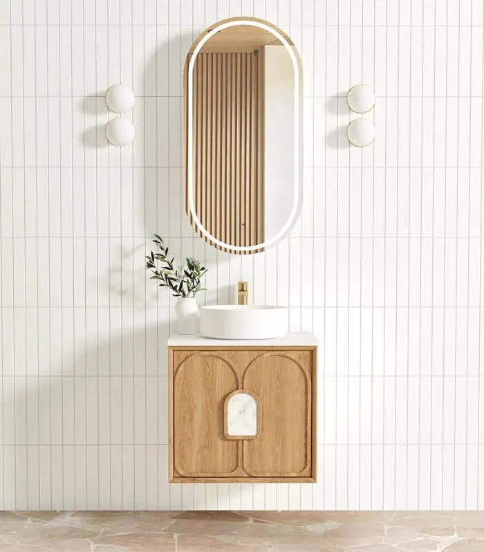 Laguna 600mm Wall Hung Vanity - Woodland Oak