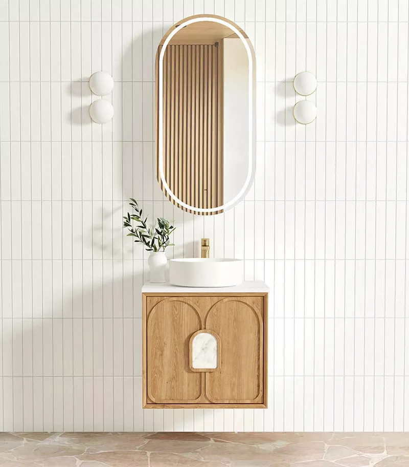 Laguna 600mm Wall Hung Vanity - Woodland Oak