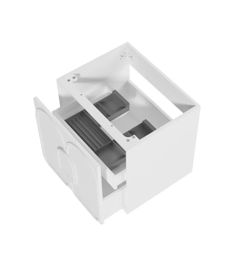 Laguna 600mm Wall Hung Vanity Cabinet - Matte White | Interior