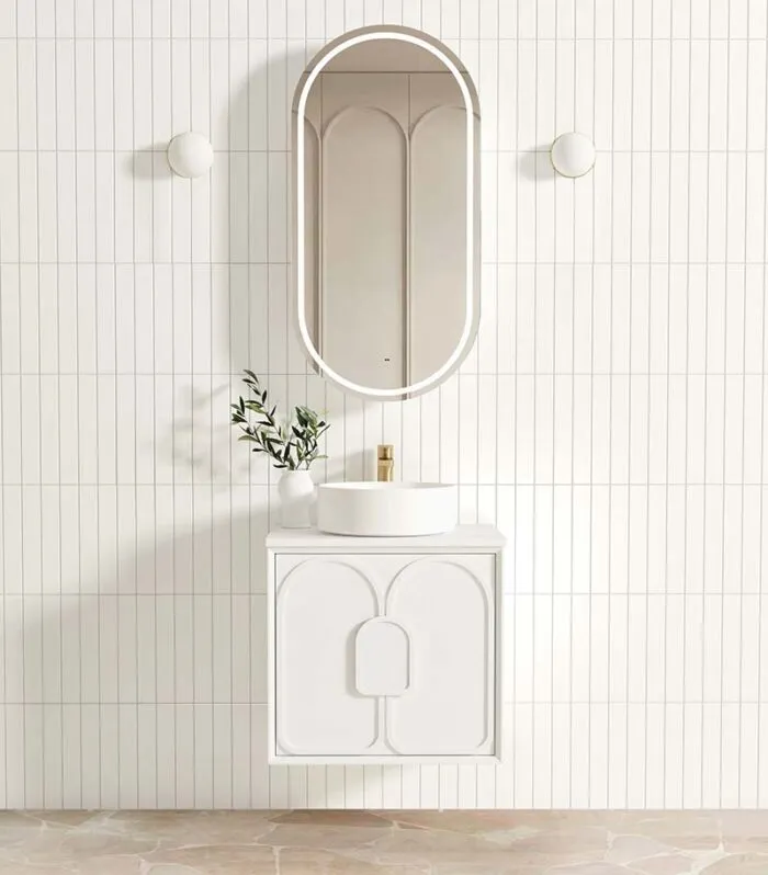 Laguna 600mm Wall Hung Vanity - Matte White