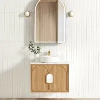 Laguna 750mm Wall Hung Vanity – Woodland Oak Laguna 750mm Wall Hung Vanity – Woodland Oak