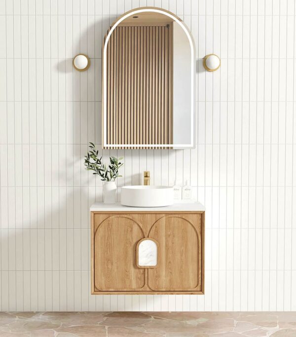 Laguna 750mm Wall Hung Vanity – Woodland Oak
