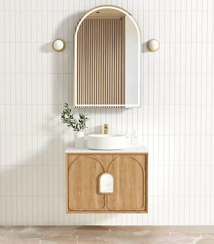 Laguna 750mm Wall Hung Vanity – Woodland Oak