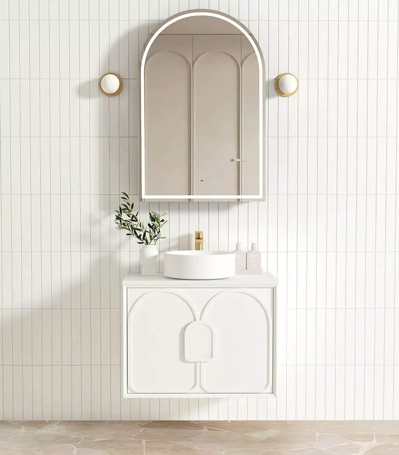 Laguna 750mm Wall Hung Vanity - Matte White