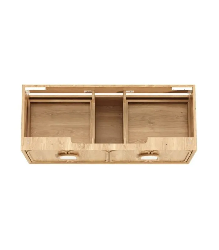 Laguna 1200mm Single Bowl Wall Hung Vanity – Woodland Oak | Interior