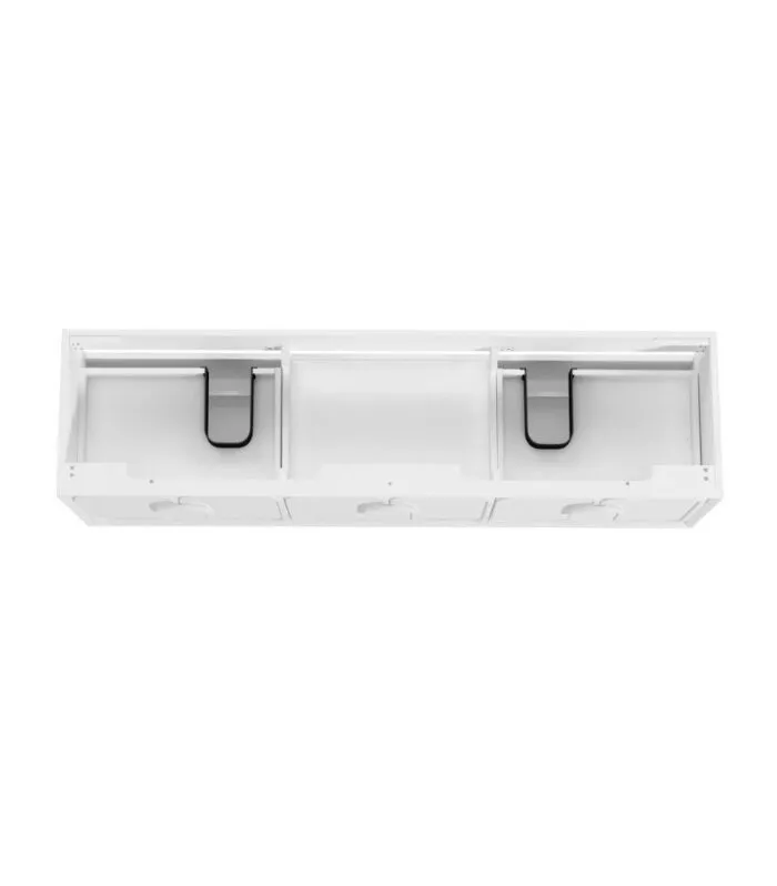 Laguna 1800mm Double Bowl Wall Hung Vanity – Matte White | Interior