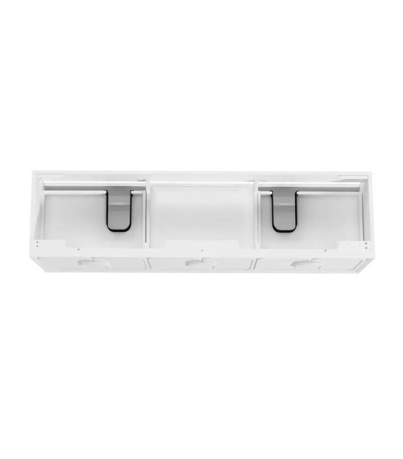 Laguna 1800mm Double Bowl Wall Hung Vanity – Matte White | Interior