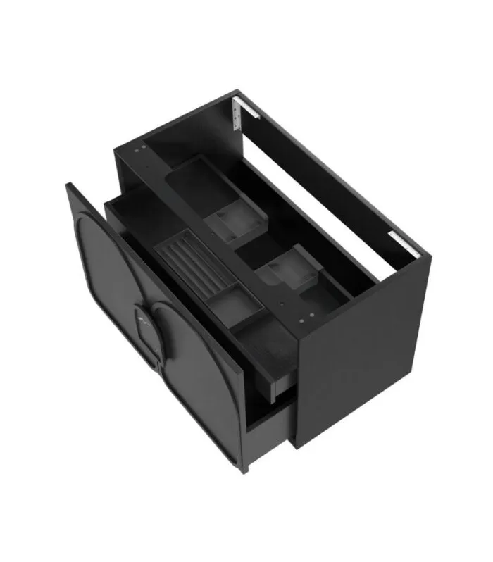 Laguna 900mm Wall Hung Vanity - Black Oak | Interior