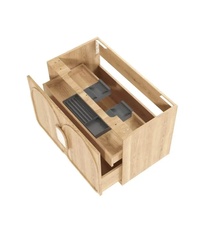 Laguna 900mm Wall Hung Vanity - Woodland Oak | Interior