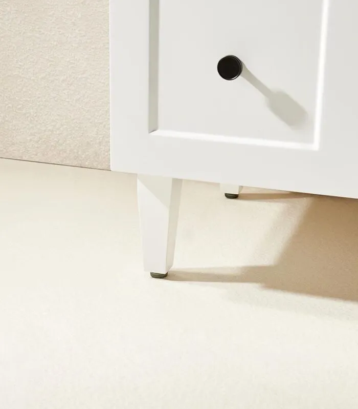 Harrington Matt White 900mm PVC Freestanding Vanity Cabinet Only Bottom legs
