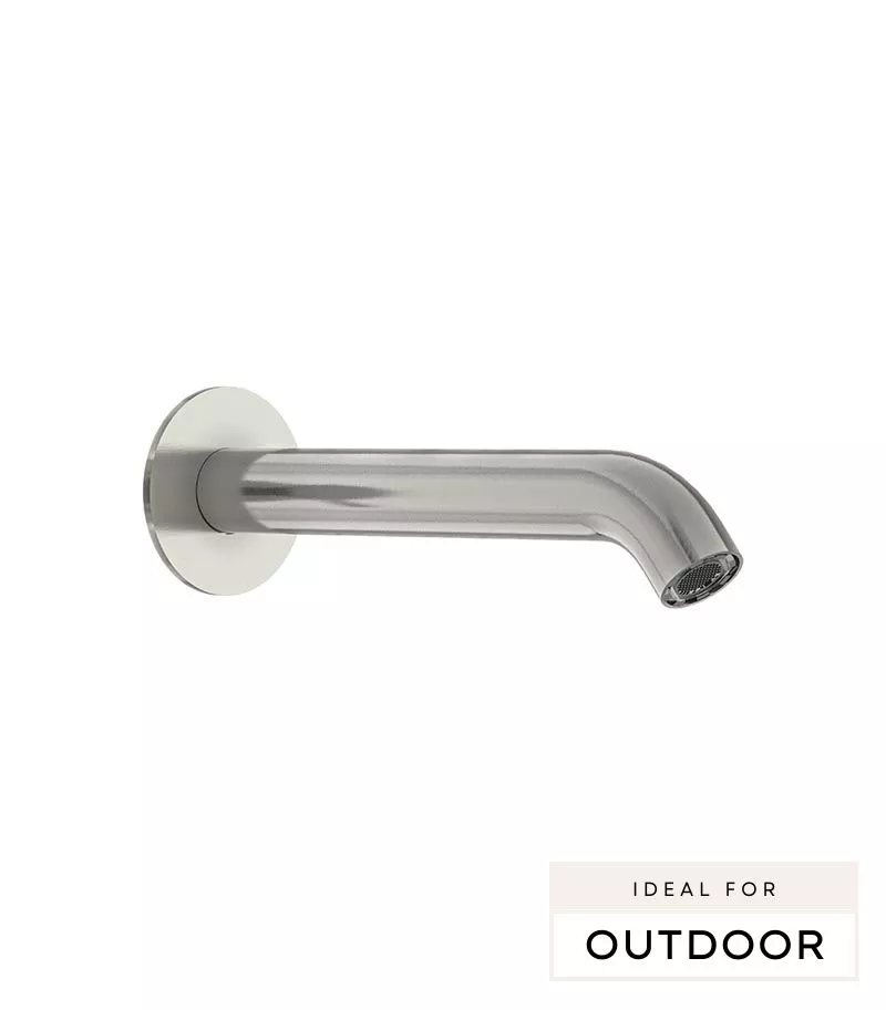 Elle 316 Stainless Steel Wall Mounted Spout - Brushed Stainless