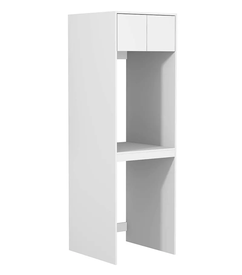 Hampshire Washing Machine Laundry Cabinet - Matt White Side View