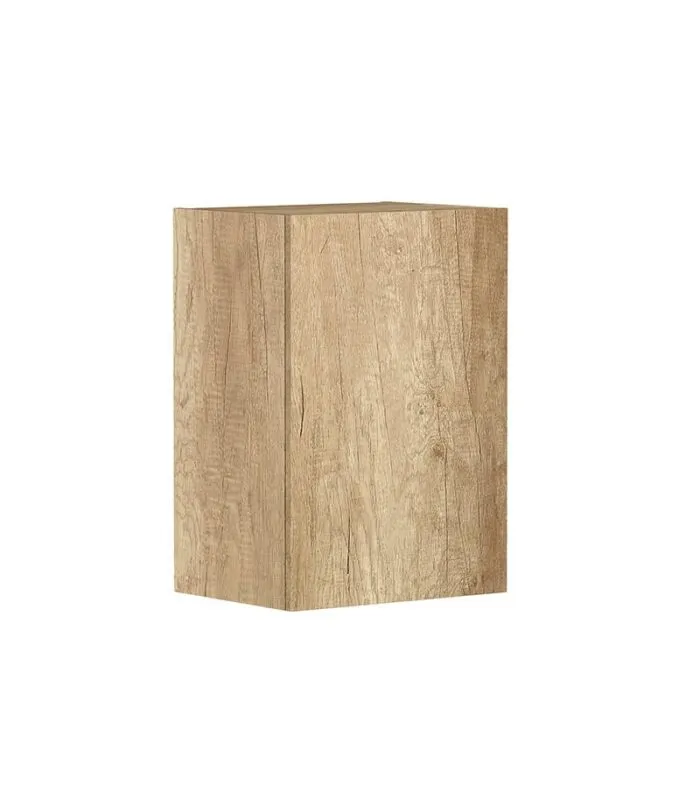 Bondi Laundry Wall Cabinet 416mm - Natural Oak Side View