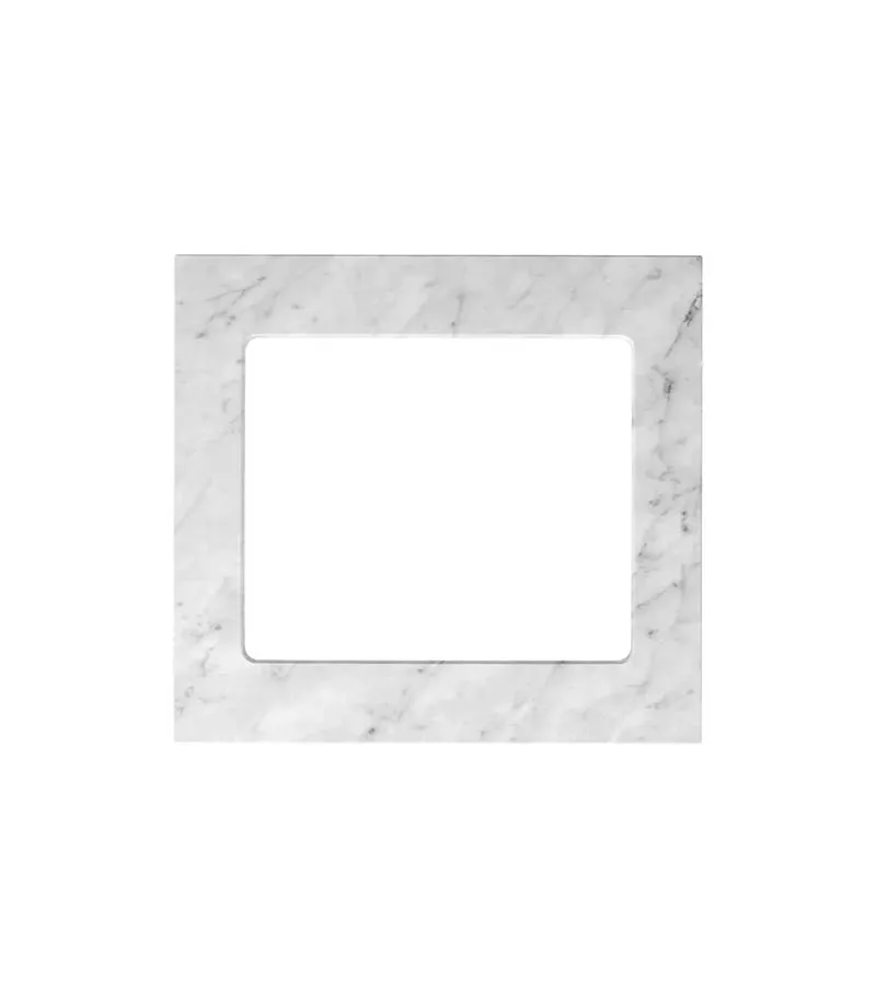 Laundry Stone Top 650mm-Natural Carrara White