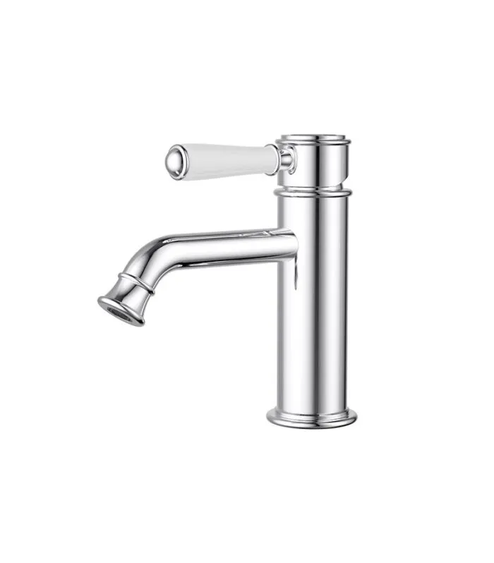 IKON Clasico Ceramic Handle Short Basin Mixer – Chrome