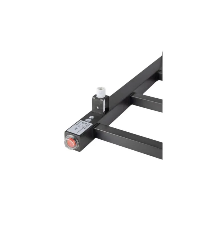 Aqua Square Heated Towel Rack - Gunmetal Grey Bottom