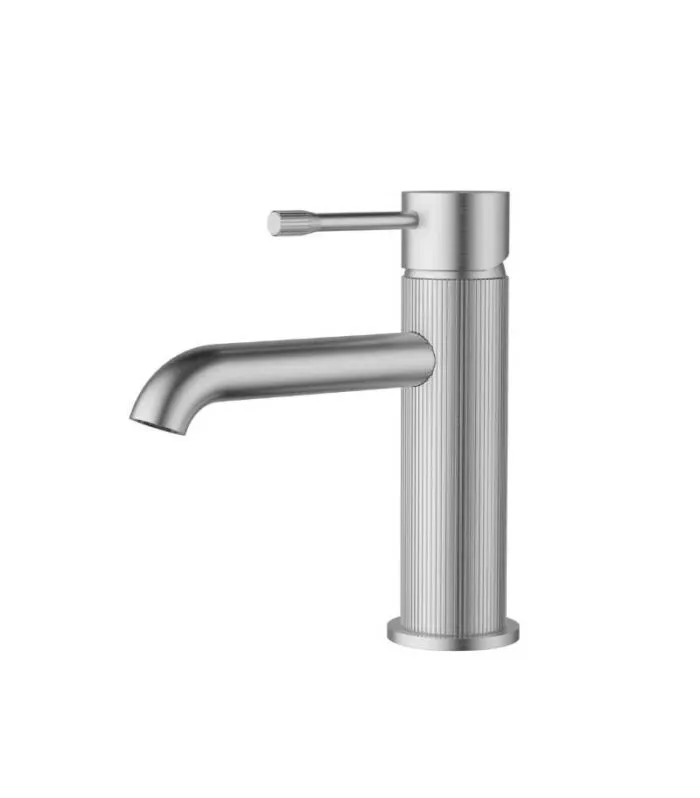 IKON Linie Short Basin Mixer - Brushed Nickel