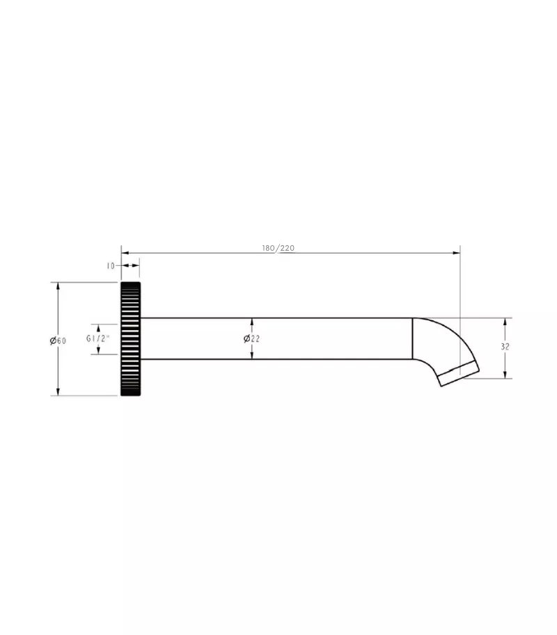 IKON Linie Basin/Bath Spout Specification