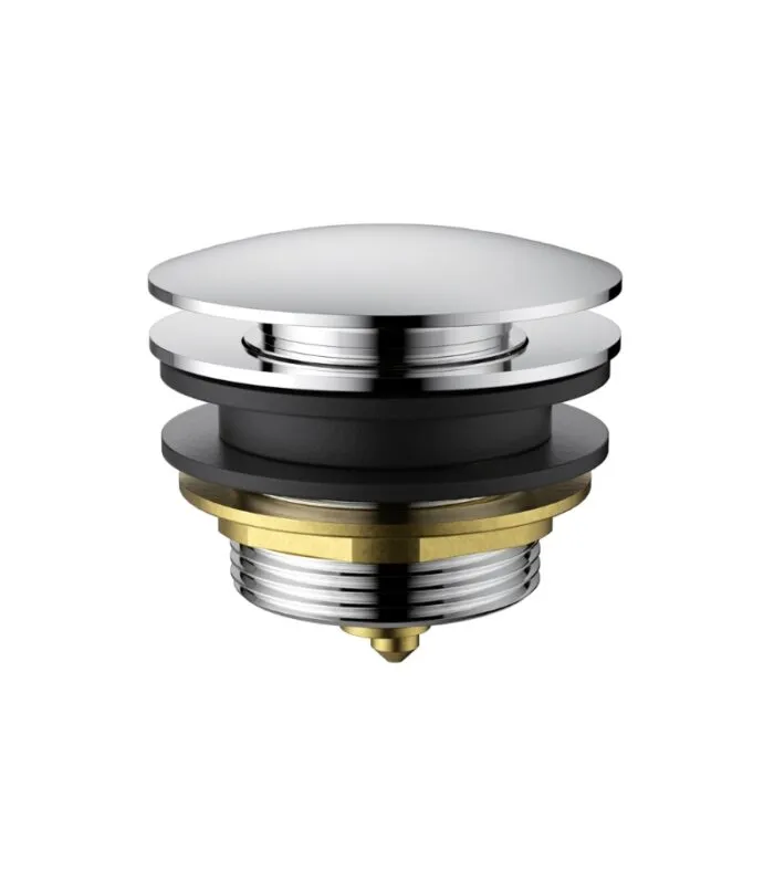 40mm Non Overflow Mushroom Pop Up Bath Waste - Chrome