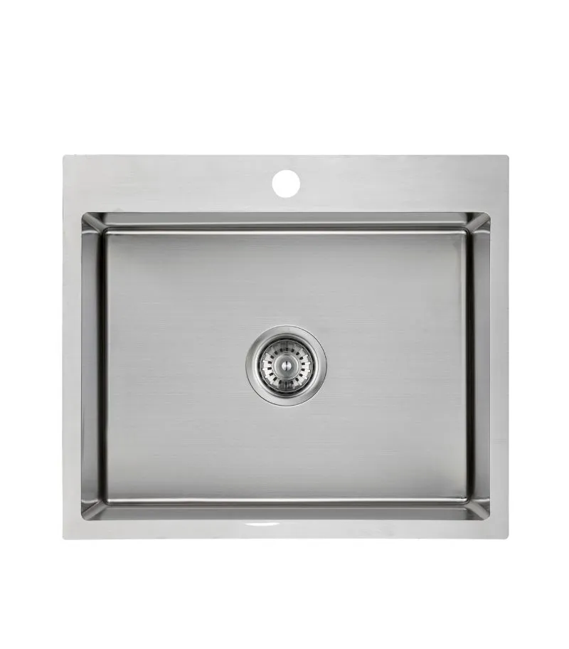 Cora 580x500x230mm Stainless Steel Single Bowl Laundry Sink
