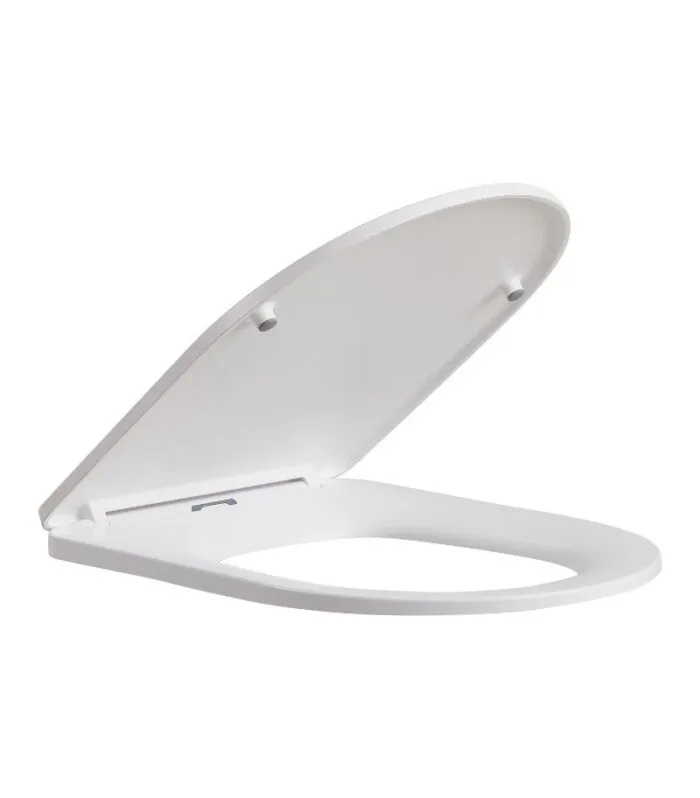 Reno 1064 Slim Toilet Seat White Open View