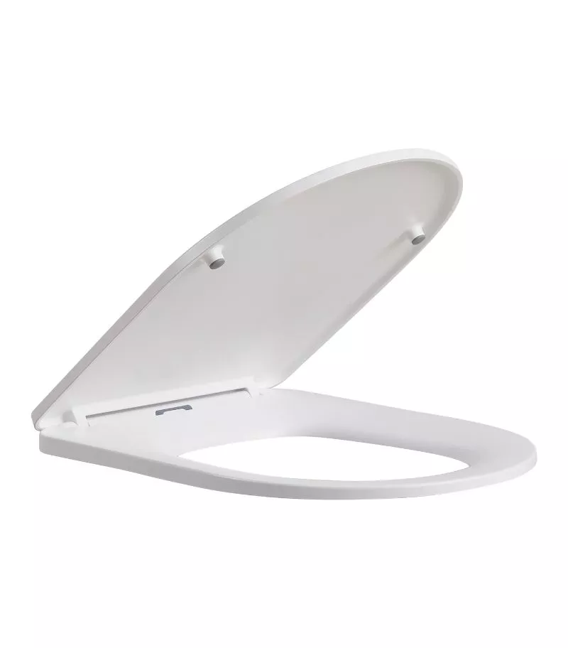Reno 1064 Slim Toilet Seat White Open View