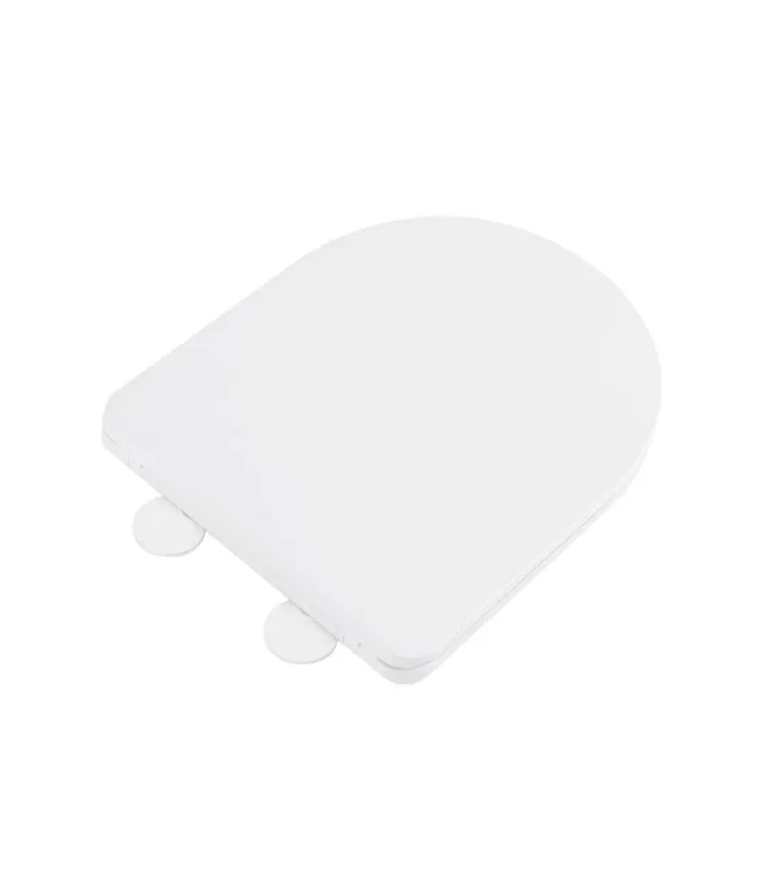 Reno 1064 Slim Toilet Seat Matte White Top View