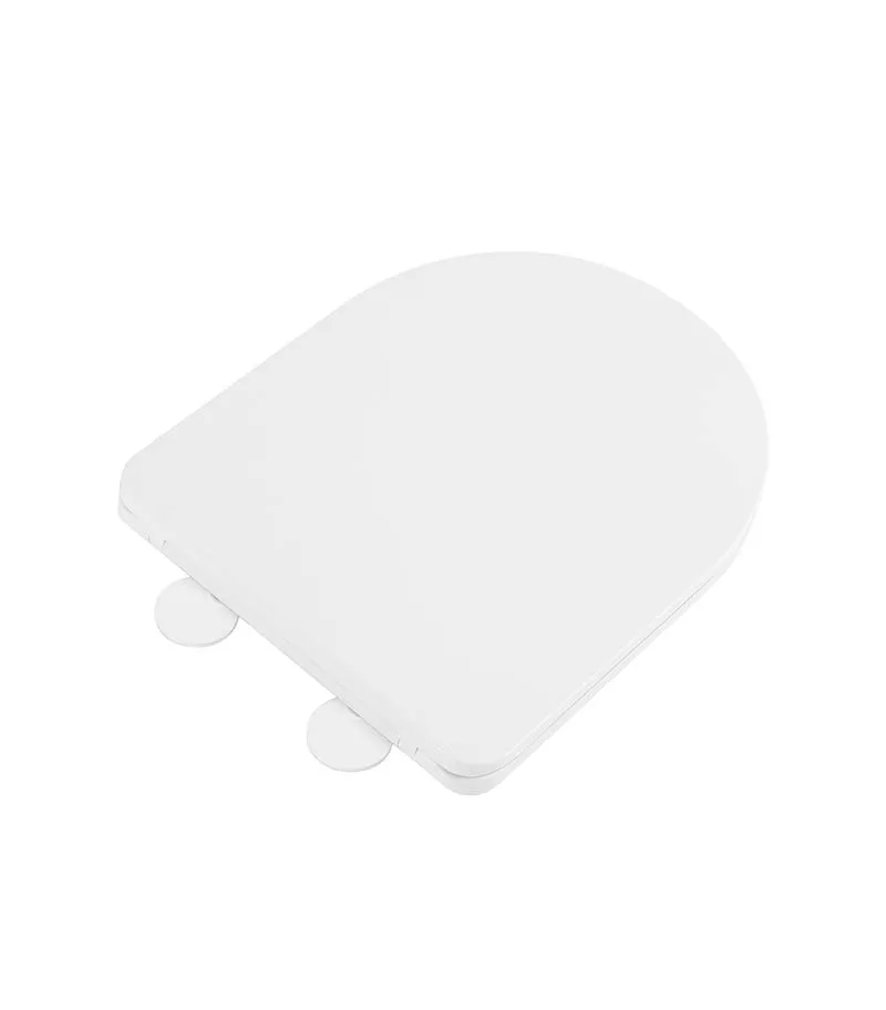 Reno 1064 Slim Toilet Seat Matte White Top View